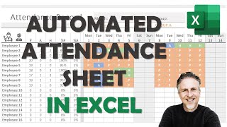 Attendance Sheet in Excel and Tracker Format Formula [upl. by Mateusz830]