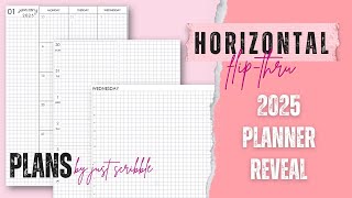 2025 Planner Reveal  Plans by Just Scribble Horizontal FlipThru [upl. by Giverin]