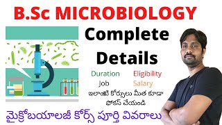 BSc Microbiology Course Complete Details  మైక్రోబయాలజీ కోర్స్ పూర్తి వివరాలు [upl. by Nilok405]