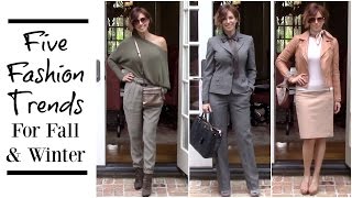 How I Style 5 Top FallWinter 2016 Fashion Trends [upl. by Eidnac]