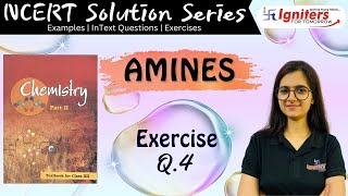 Exercise Question 4  Amines  Class 12  NCERT Solution Series  CHEMISTRY [upl. by Lawford719]