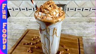 Homemade Butterscotch Milkshake  How to Make a Butterscotch Milkshake [upl. by Lotus]