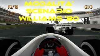 F1 2013 CLASSIC CAR MODALITA SCENARIO WILLIAMS 80 quotCAVALLI DA DOMAREquot [upl. by Noelyn]