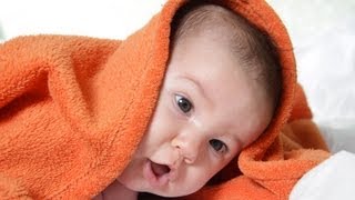 How to Dry a Baby after a Bath  Infant Care [upl. by Cohl]