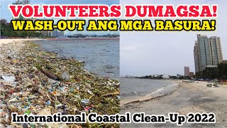 MANILA BAY DOLOMITE BEACH DINAGSA NG VOLUNTEERS BASURA NAWASHOUT [upl. by Nylzzaj717]