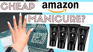 DIY testing a Polygel nail kit from Amazon Prime  Beetles Poly Gel Nail Kit [upl. by Eissert663]