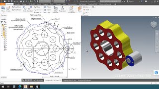 Eccentrically Cycloidal drive  Autodesk Inventor [upl. by Ennairda]