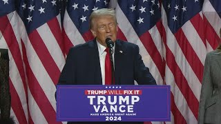 Full speech Donald Trump declares victory in 2024 presidential election [upl. by Schatz]