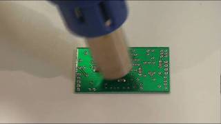 Reflow soldering using hotair rework station [upl. by Cottle878]