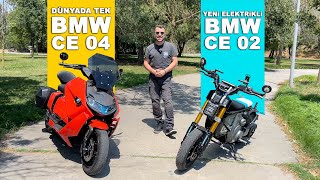 Elektrikli BMW Scooterlar  Biri Dünyada Tek Diğeri Yeni CE 04 ve 02 [upl. by Hebe710]