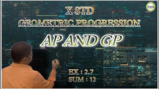 GEOMETRIC PROGRESSION  10 std  MATHEMATICS  EAO MATHS 💯  india [upl. by Jayne232]