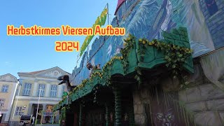 Herbstkirmes Viersen Aufbau 2024Viersen Walk [upl. by Corell883]