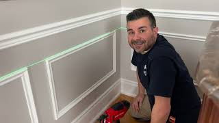 DIY Dining Room Wainscoting amp Chair Rail [upl. by Adlen323]