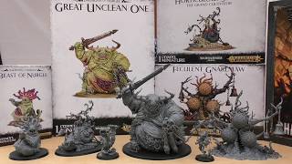 Daemons of Nurgle full range  Review WH40K amp AoS [upl. by Eulalee]