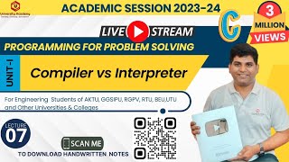 PPS7Programming LanguagesDifference between compiler amp interpreterCompiler vs Interpreter [upl. by Arytahs979]