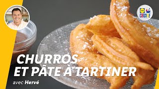 Churros avec pâte à tartiner  Lidl Cuisine [upl. by Ahtiekal573]