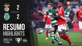 Resumo Benfica 22 Sporting Taça de Portugal 2324 [upl. by Ranitta79]