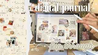 digital journal flip through • one whole year collanote [upl. by Winikka]