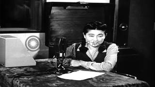 Radio Tokyo announcer Iva Toguri DAquino talks about her life in America and JapHD Stock Footage [upl. by Consuelo]