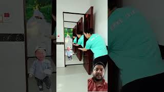 3D animation door opening and closing funny comedy prank animation 3danimation [upl. by Flessel]