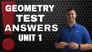 Geometry Test Answers  Geometry Unit 1 [upl. by Ykcir]