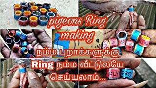 நம்ம புறாக்களுக்கு Ring நம்ம வீட்டுலயே செய்யலாம்  pigeons ring making at home  At low cast  pets [upl. by Neufer]