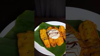 Tasty pazham pori with ice cream recipe malayalam malayalam cooking youtubefeed shortfeed food [upl. by Lalo]