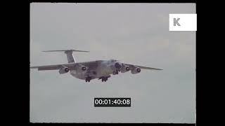 1970s US Airforce Lockheed C 141 Starlifter Plane Taking Off 35mm [upl. by Leelah]