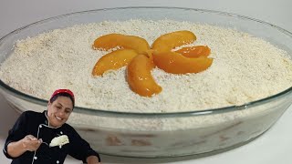 Receita Clássica e Fácil de Pavê de Pêssego para Brilhar no Ano Novo sobremesa rápida Receitas [upl. by Reseda349]