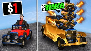 Upgrading 1 to 10000000 Mafia Cars on GTA 5 RP [upl. by Traci]