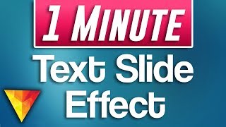 Hitfilm Express  How to do Smooth Text Slide Effect [upl. by Ahsimin]