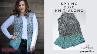 My First Knit Summer Vest With Marly Bird  Spring Knitalong  KAL Video 1 [upl. by Arihsat]