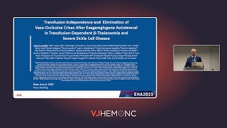 CLIMB Thal111 amp CLIMB SCD121 TI and elimination of VOCs after exacel in TDT and SCD [upl. by Eelamme]