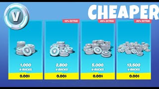 How to get CHEAPER VBUCKS [upl. by Ladiv]