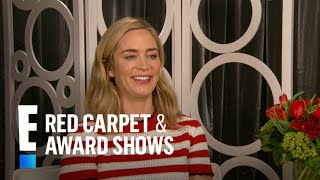 Emily Blunt Isnt Trying to Emulate Julie Andrews  E Red Carpet amp Award Shows [upl. by Edmonda]