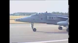 RAF Jaguar  Landing Gear Problem [upl. by Ettenawtna]