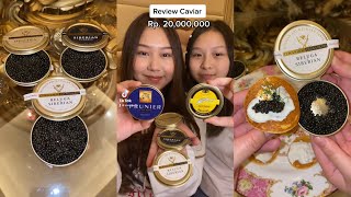 Review Caviar Rp20000000 Check Telur Ikan Russia [upl. by Aihsiek]