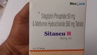 Sitaneu M Tablet  Sitagliptin Phosphate 50 mg amp Metformin Hydrochloride 500 mg Tablets  Sitaneu M [upl. by Kcirrad14]