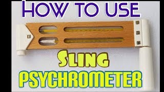 How to use sling psychrometer  How to calculate RH  HVAC System [upl. by Sherie]