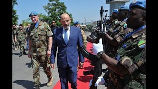 Lebanese Minister of Defense visits UNIFIL headquarters [upl. by Eissahc]