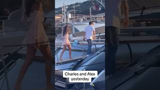 Charles leclerc amp his new girlfriend🫣 charlesleclerc f1wags formula1 trending gossip [upl. by Airotahs]