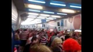 Wigan Rugby League Ultras Brigantes sing the Kings of Rugby [upl. by Gretal]