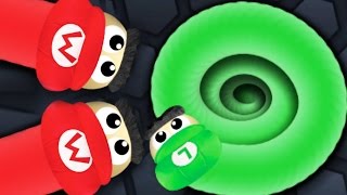 SUPER MARIO RUN IN SLITHERIO  Slitherio Modded Skin Gameplay BIGGEST Mario Skin [upl. by Constant]