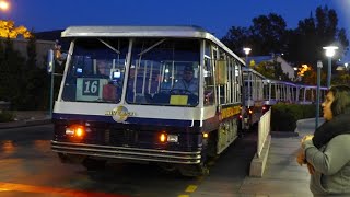 4K Universal Studios Tram Tour at Night  Universal Studios Hollywood  2024 4K 60FPS [upl. by Eciruam]