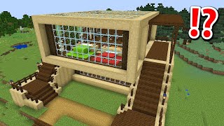 Building A Modern Wooden House in Minecraft [upl. by Rosalind]