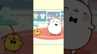 O dançarino  Molang Portuguese shorts molang funnycartoonforkids [upl. by Jermain]