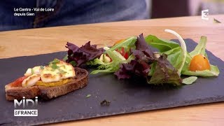 Recette  Tartine au Crottin de Chavignol et Miel de Sologne [upl. by Evanthe]