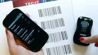 Using Bluetooth Barcode Scanner Motorola Symbol CS3070 with Android [upl. by Novled]