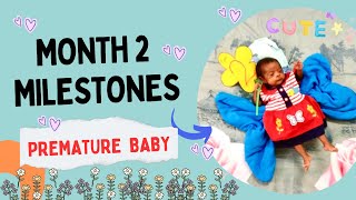 2nd month milestones of a premature baby preemie prematurebaby milestones [upl. by Naehs]