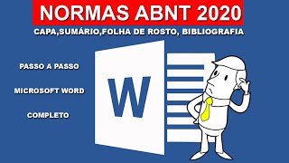 Como fazer as normas ABNT no Word Atualizado 2020 TCC Monografia Completo e Passo a Passo [upl. by Anselmi]